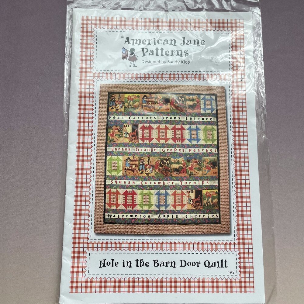 Patchwork Barn Door Quilt Sewing Pattern Diagram Crafts